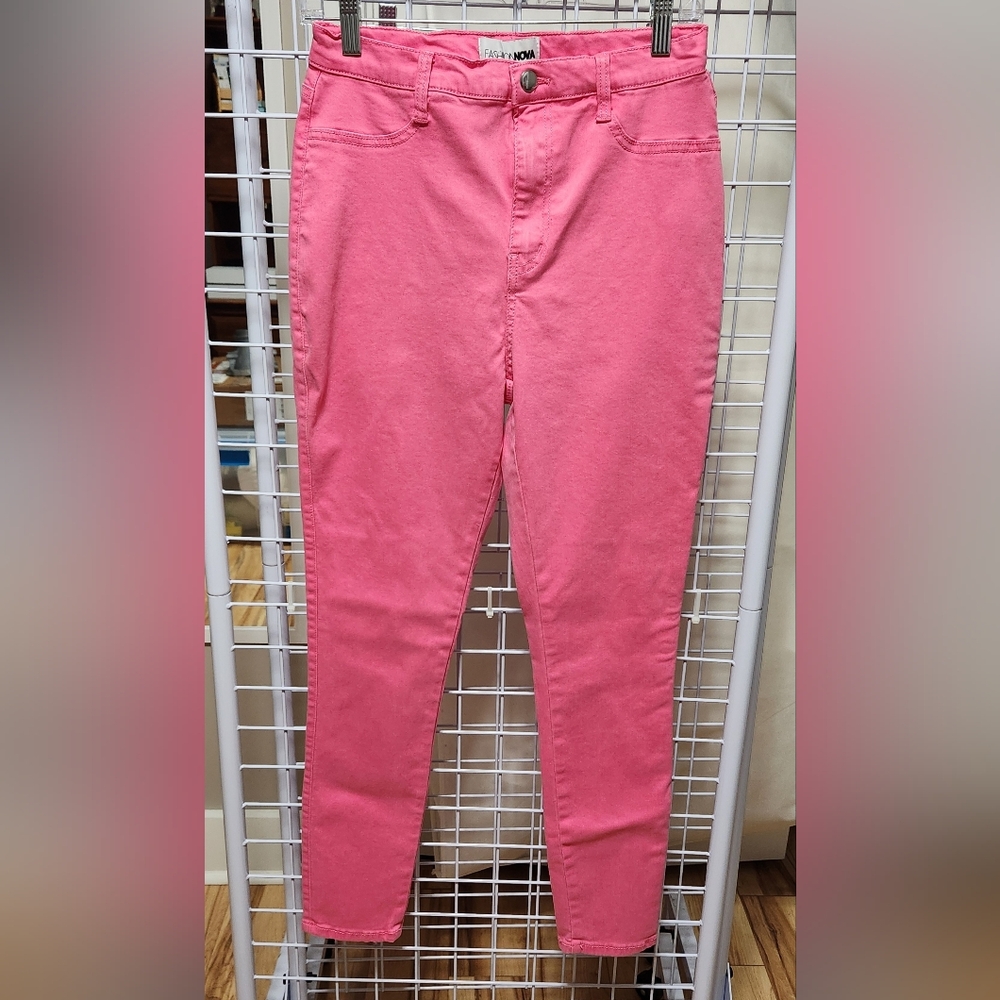 Fashion Nova Vibrant Pink Jeans